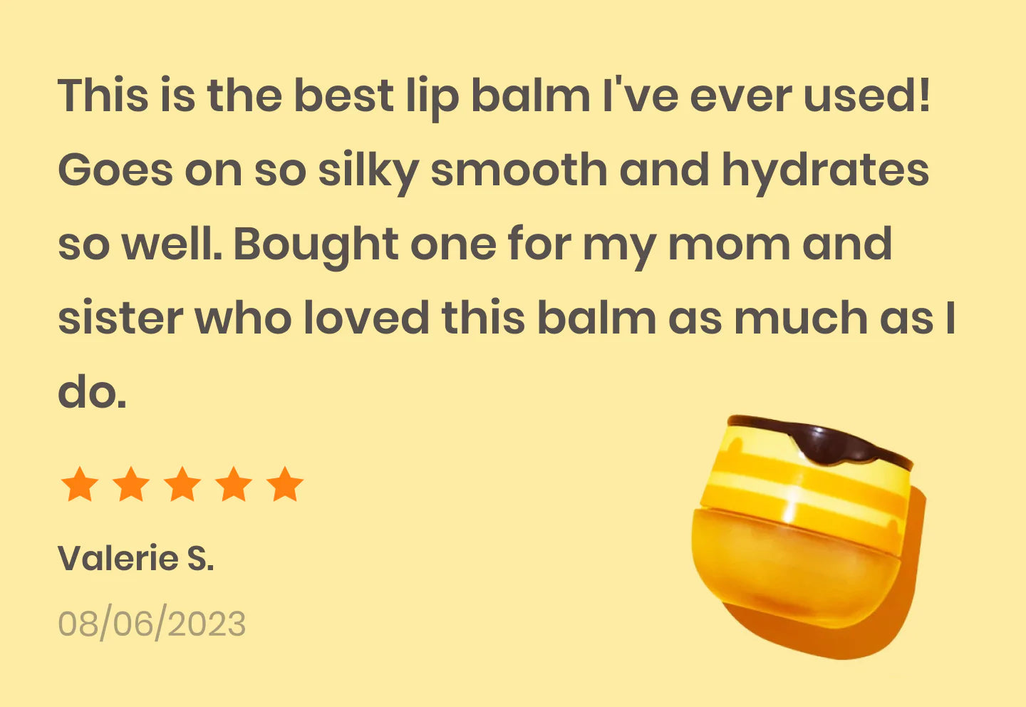 Bee Balm Natural Lip Mask